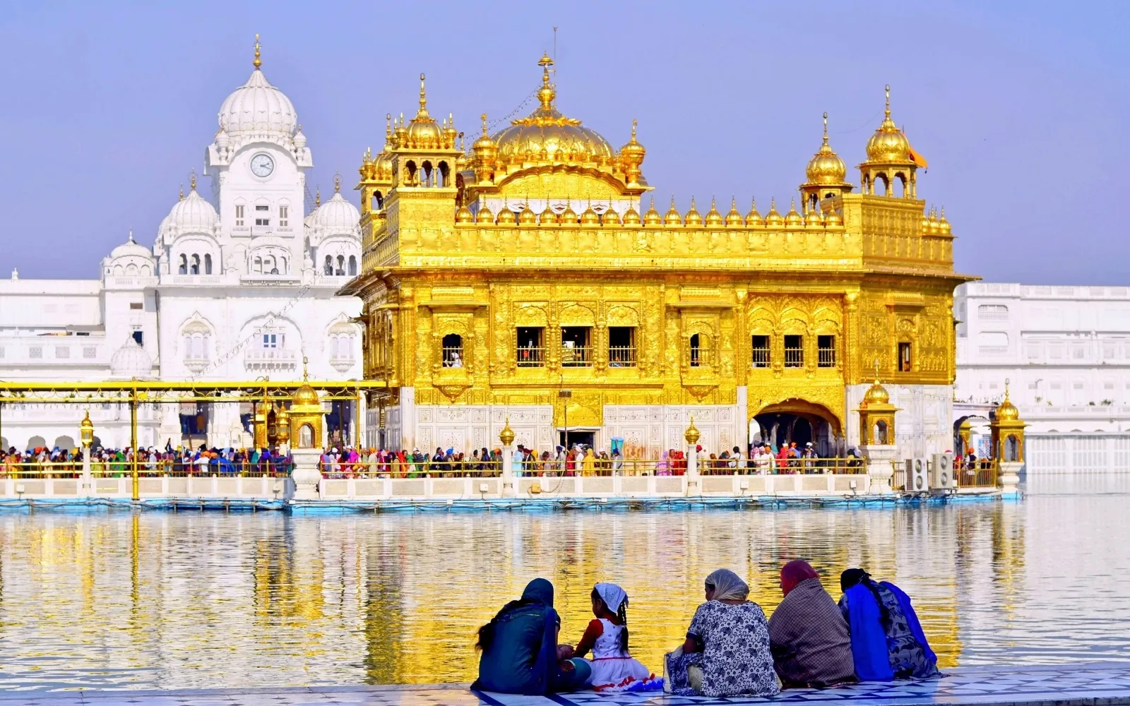 Scenic travel view of Amritsar, Punjab, India