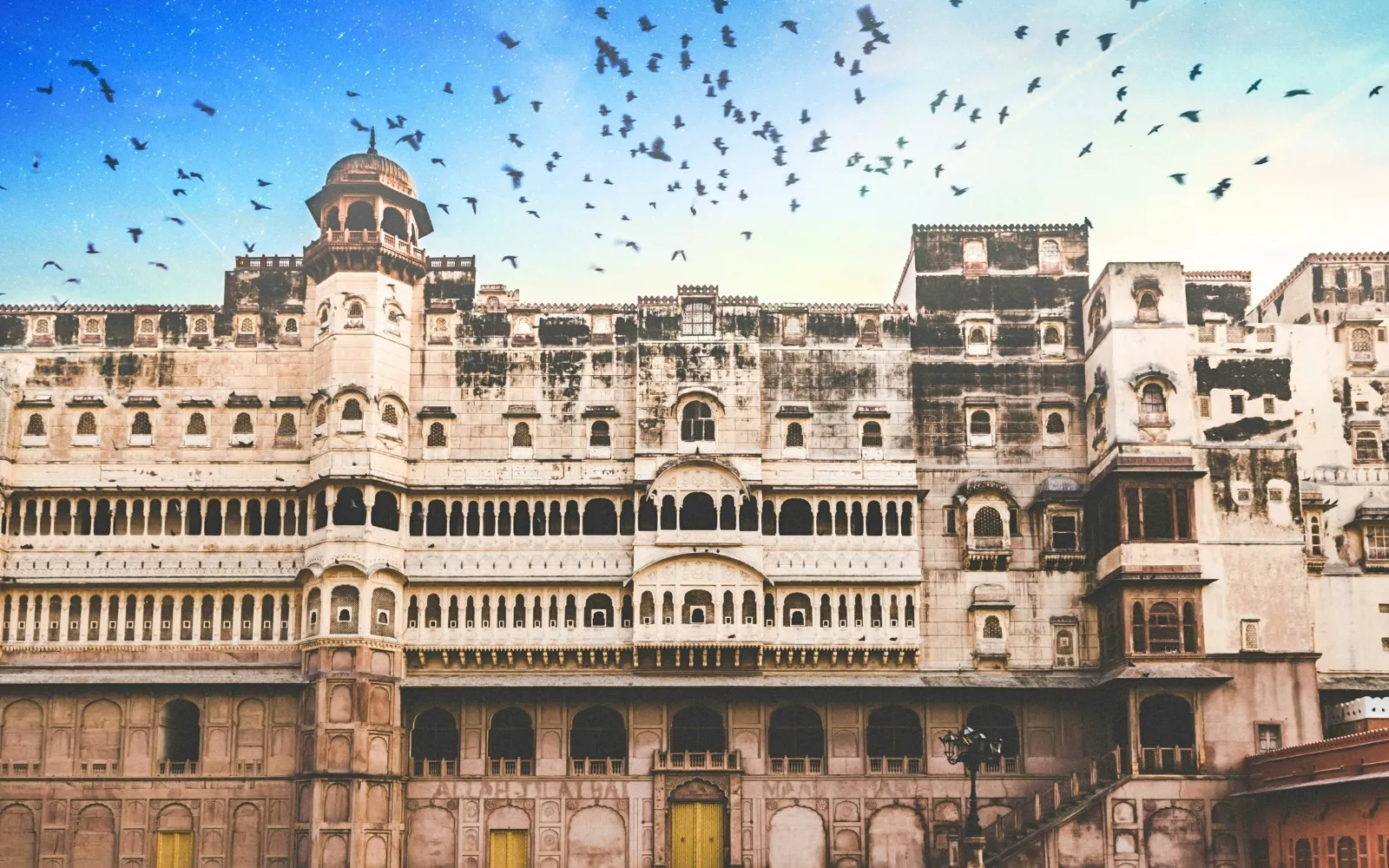 Scenic travel view of Bikaner, Rajasthan, India