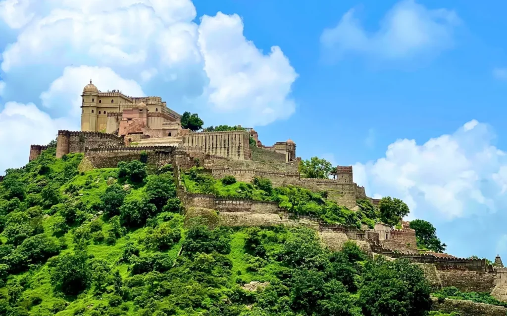 Scenic travel view of Kumbhalgarh, Rajasthan, India