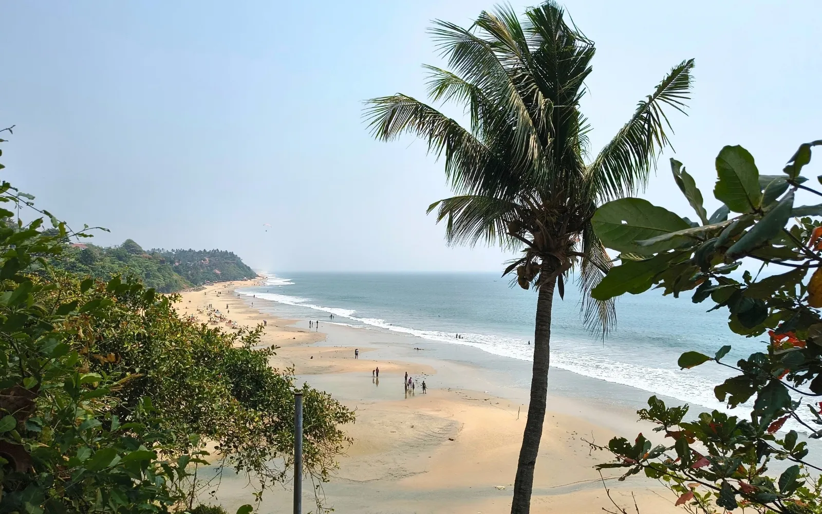 Scenic beach view at Mararikulam, Kerala, India