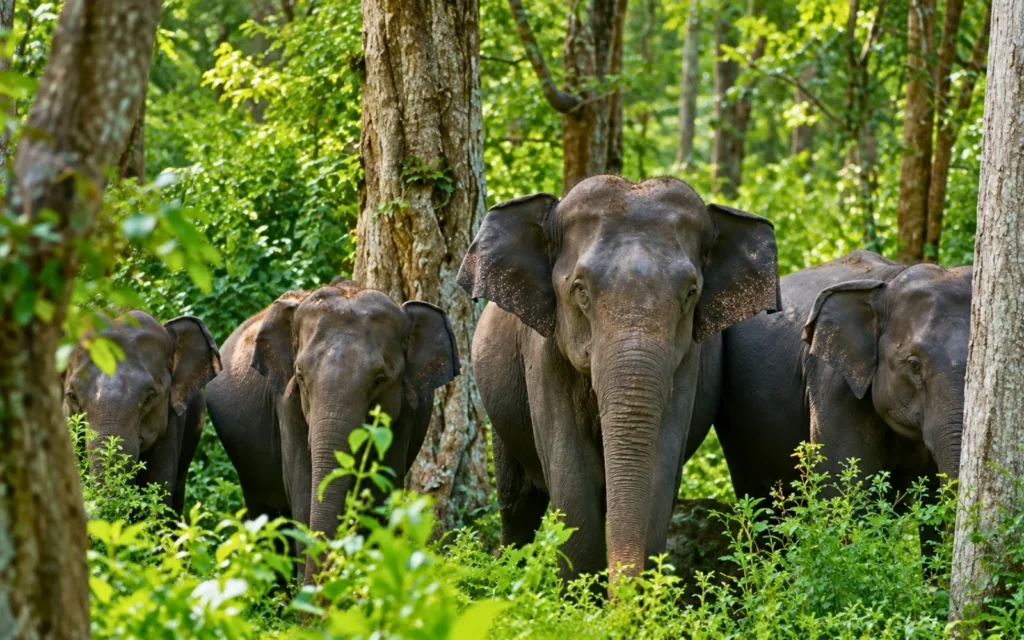 Wildlife landscape at Nagarahole Tiger Reserve, Karnataka, India