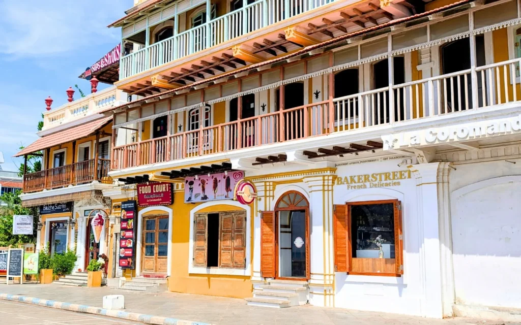 Scenic travel view of Pondicherry, Puducherry, India