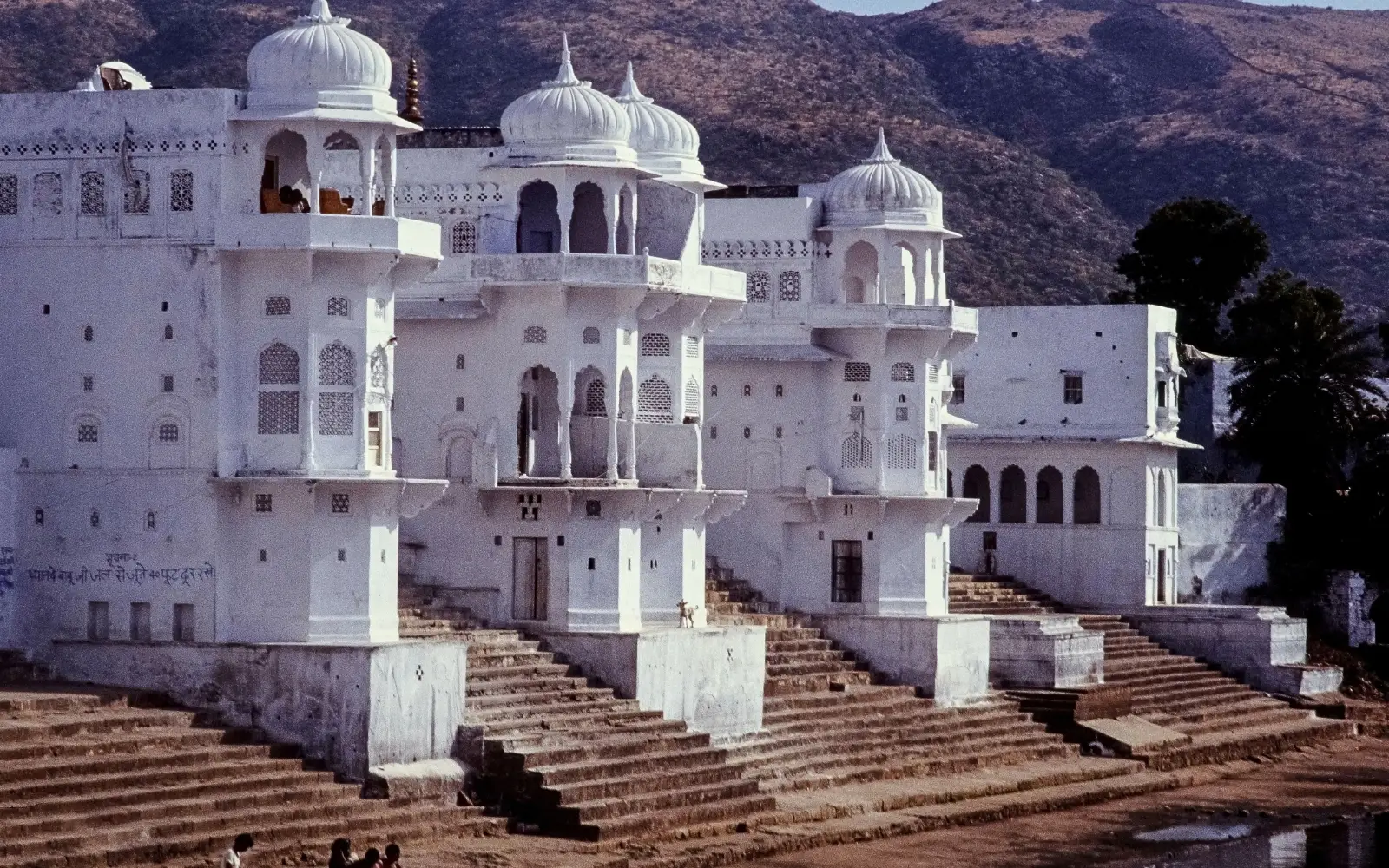 Scenic travel view of Pushkar, Rajasthan, India