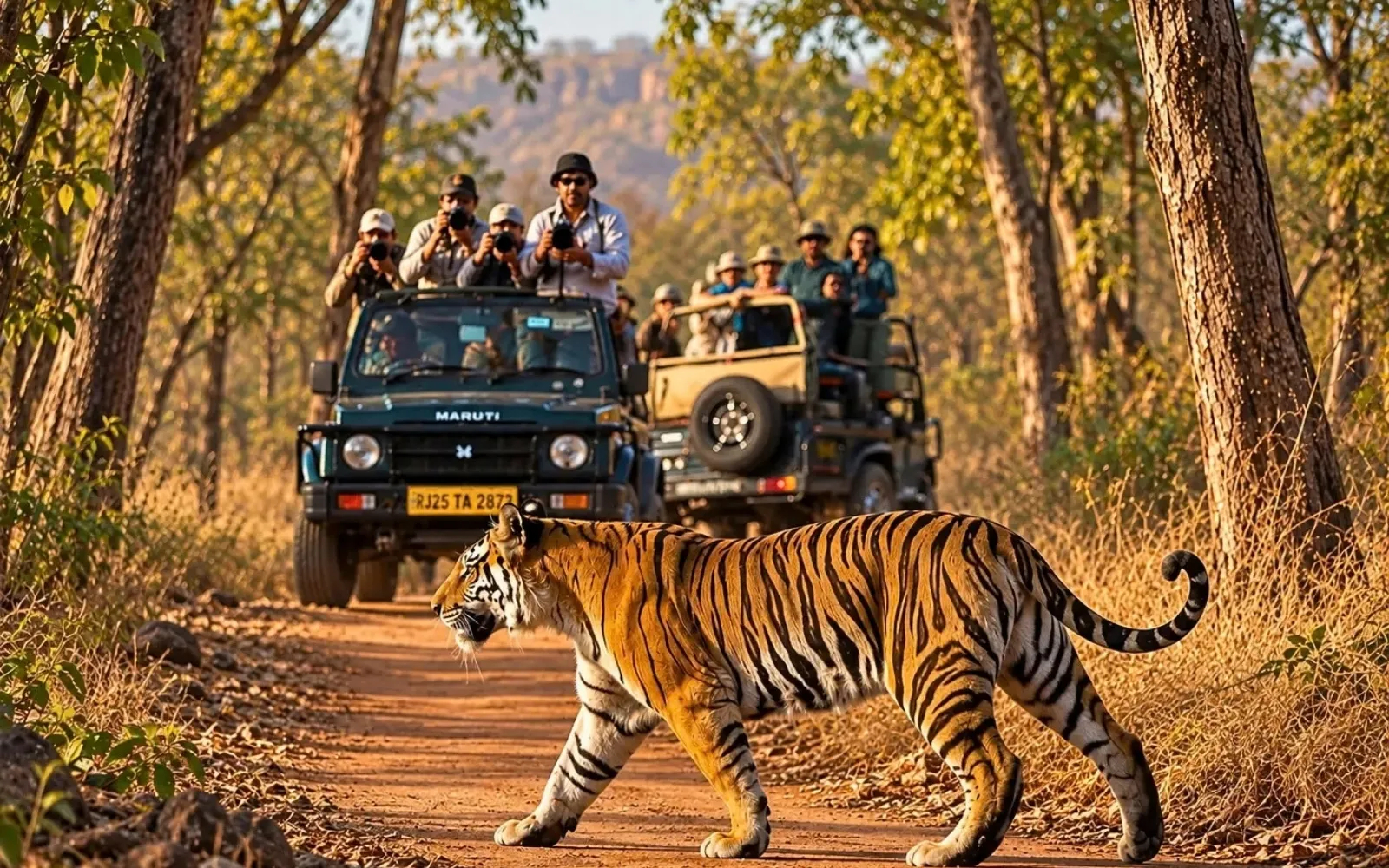 Wildlife landscape at Ranthambore, Rajasthan, India